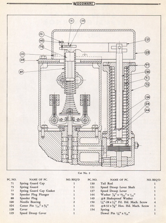 Woodward bulletin 01007.  A SI(PG) series fuel control drawing.